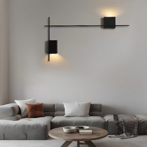 JINGXILANG32838 Creative Square Strip Three Step Dimming LED Nordic Wall Sconce Lighting