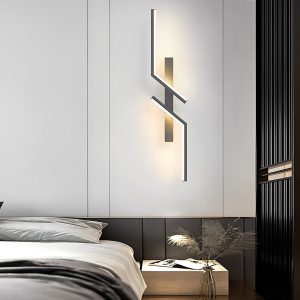 JINGXILANG32835 Irregular Symmetrical L Shape Creative LED Minimalist Wall Lamp Sconces Lighting