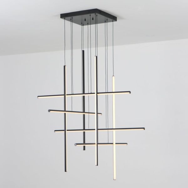 JINGXILANG32873 Stairway Chandelier Dimmable Entrance - Image 5
