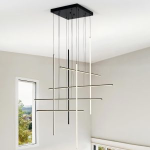 JINGXILANG32873 Stairway Chandelier Dimmable Entrance