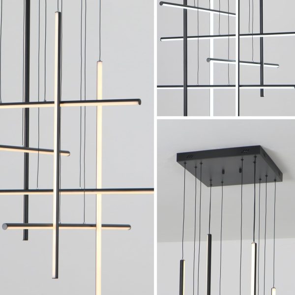 JINGXILANG32873 Stairway Chandelier Dimmable Entrance - Image 7