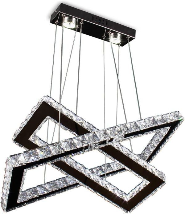 JINGXILANG32864 Chandelier Rectangles Stainless Adjustable - Image 7