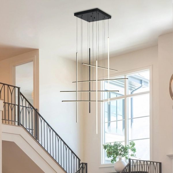 JINGXILANG32873 Stairway Chandelier Dimmable Entrance - Image 2