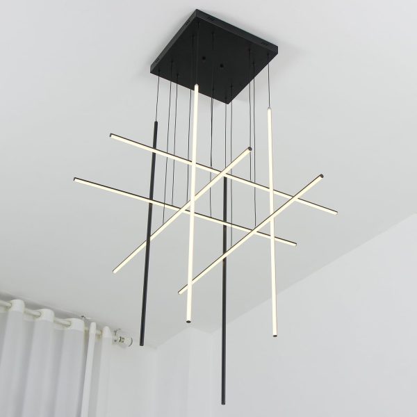 JINGXILANG32873 Stairway Chandelier Dimmable Entrance - Image 6