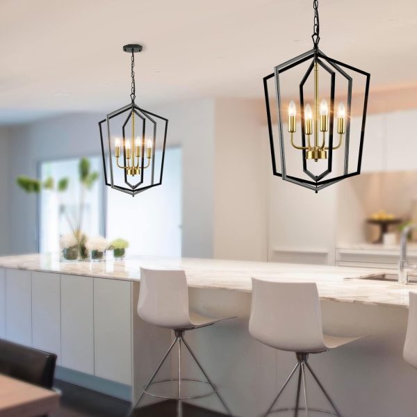 JINGXILANG32865 Pendant Light Farmhouse Foyer - Image 3