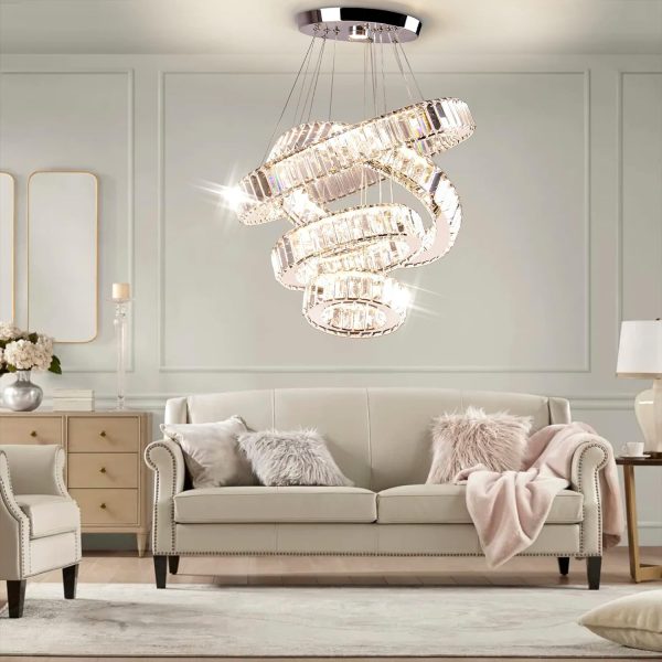 JINGXILANG32862 Chandelier Crystal Ceiling Pendant - Image 4