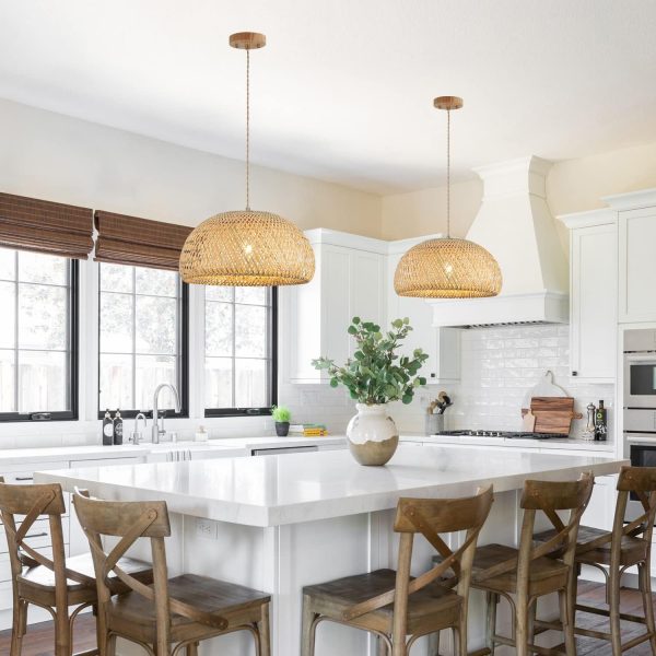 JINGXILANG32857 One Light Adjustable Handmade Farmhouse - Image 2
