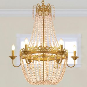JINGXILANG32868 Crystal Chandelier Adjustable Hanging