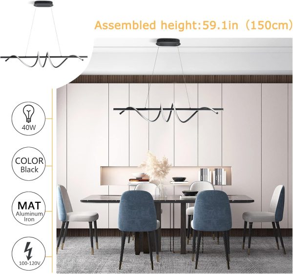 JINGXILANG32854 Lighting Chandelier Fixture Breakfast - Image 5