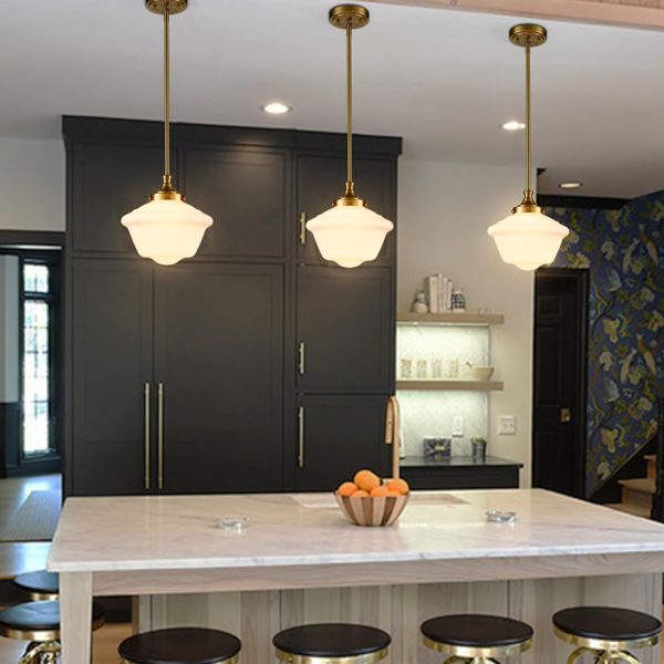 JINGXILANG32856 Schoolhouse Pendant Lighting Adjustable - Image 2