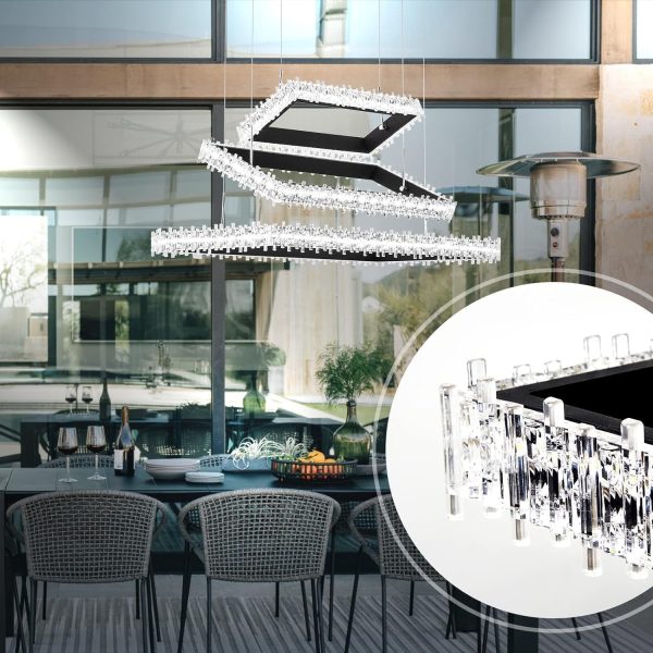 JINGXILANG32870 Crystal Rectangle Dimmable Lighting - Image 7