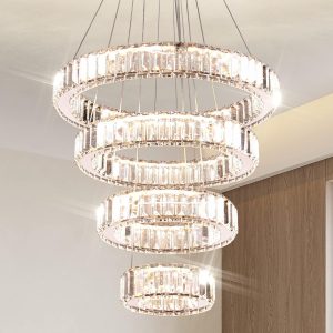 JINGXILANG32862 Chandelier Crystal Ceiling Pendant