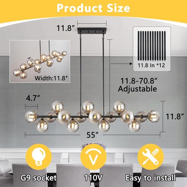 JINGXILANG32869 Fixture 16 light Chandeliers Farmhouse - Image 4