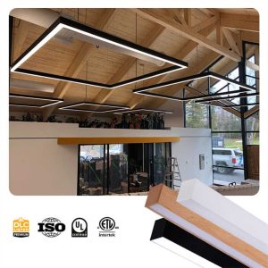 JINGXILANG32875 Modern Chandelier LED Ceiling Light Hanging Recessed Linear Lighting for Office