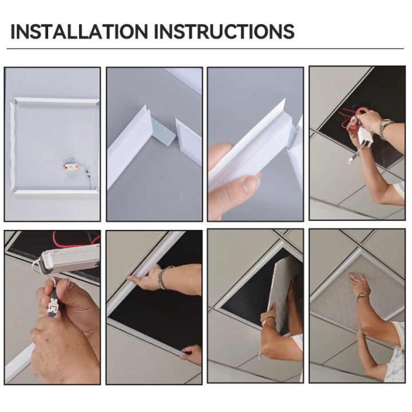 JINGXILANG32880 Modern 48W ED Frame Panel Light Commercial Schools Office Lighting - Image 5