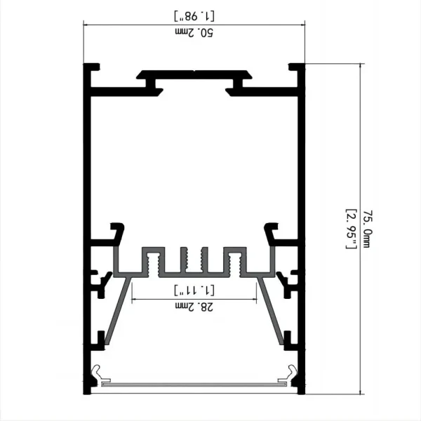 JINGXILANG32901 Simple modern LED linear office lighting - Image 6
