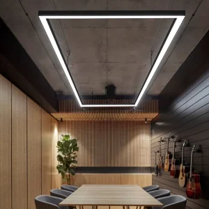 JINGXILANG32889 Indoor Decorative Lighting Rectangles Long Pendant