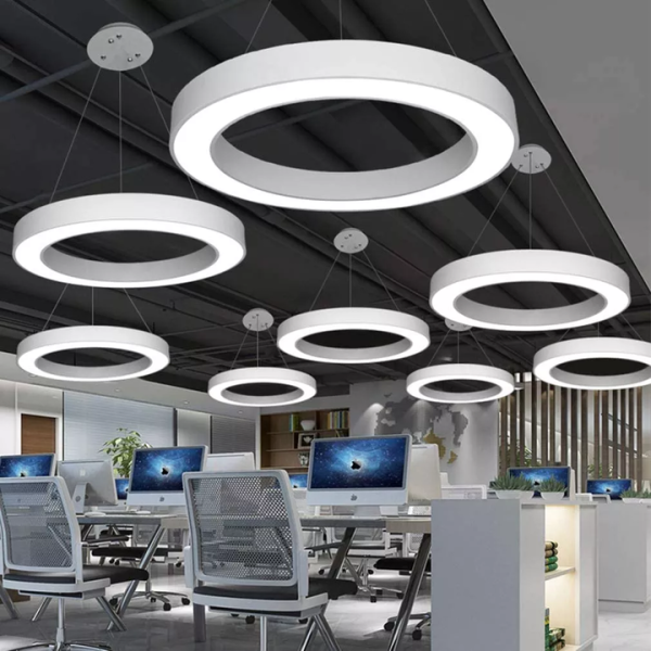 JINGXILANG32884 60W Aluminum Profile Interior Designer Round Pendant Lamp