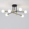 JINGXILANG32848 6-light LED Sputnik Design Nordic Flush Mount Lighting Chandelier - Image 5