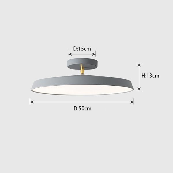 JINGXILANG32840 Adjustable Circular LED Nordic Ceiling Lights Flush Mount Lighting - Image 6
