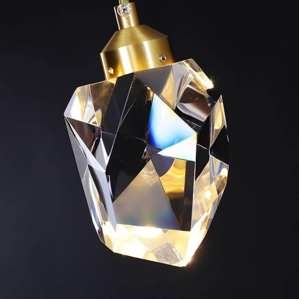 JINGXILANG32849 6-light Electroplated Crystal LED Nordic Chandeliers Hanging Ceiling Lights - Image 5